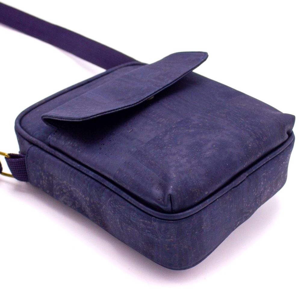 Navy Dark Blue Cork Bag